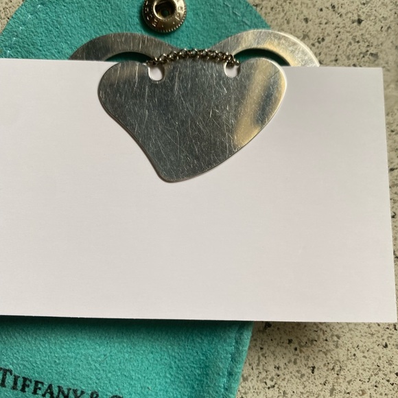 Tiffany&co Elsa Peretti LG vintage $/b card/holder or charm. Chain not included - Picture 5 of 9